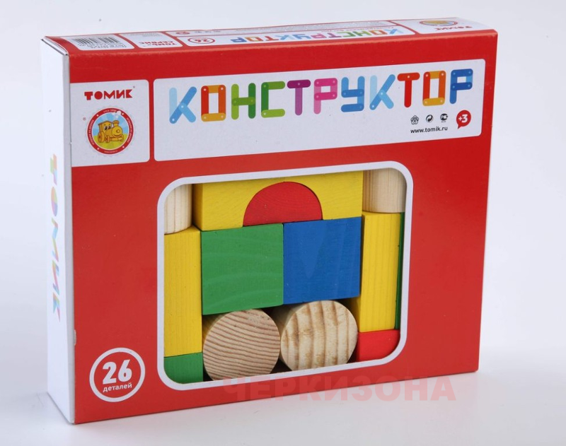 Конструктор Томик "Цветной" 26 д. 6678-26