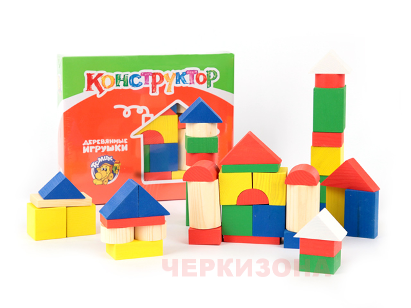 Конструктор Томик "Цветной" 43 д. 6678-43