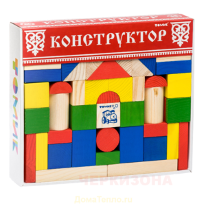 Конструктор Томик "Цветной" 65 д. 6678-65