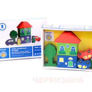 Конструктор Томик "Цветной городок" желтый 8д. 8688-1