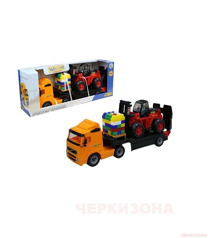 Авт.-трейлер + автокар + 'Супер-Микс' - 30 элем. на поддоне (в коробке) Wader