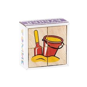 Игрушки 4 шт. Кубики Томик Сложи рисунок
