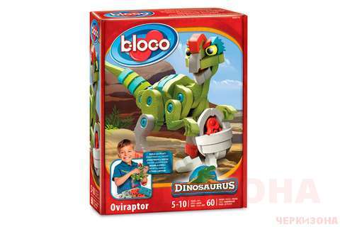 Динозавр Овираптор' конструктор BLOCO . Мягкий 3D конструктор для детей.