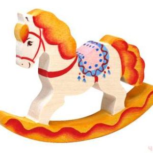 Деревянная качалка Лошадка с седлом
