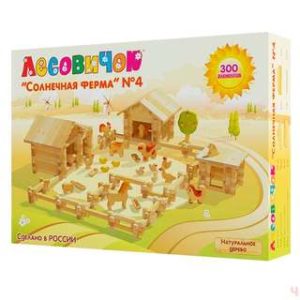 Солнечная Ферма' №4 деревянный конструктор от фирмы Лесовичок.