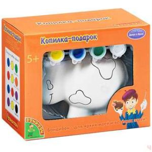 Копилка-подарок' Коровка - Набор для творчества Bondibon