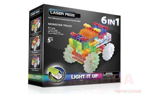 Laser Pegs 'Гигантcкий грузовик' - Светящийся конструктор для мальчиков.