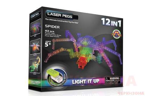 Laser Pegs 'Паук' - Светящийся конструктор для мальчиков.