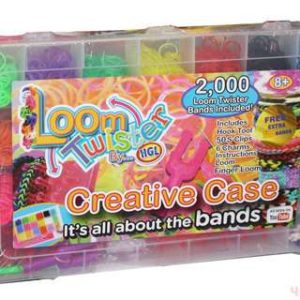 Набор цветных ароматизированных резинок для плетения фенечек'. Loom Twister (2500 шт). В коробке для хранения.
