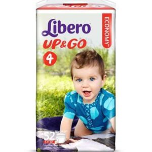 LIBERO Трусы детские одноразовые Up&Go макси 7-11кг 52шт упаковка мега