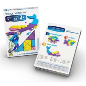 МиниМозаика магнитная Magneticus (Магнетикус) 'Русалочка', 98 деталей, 4 цвета