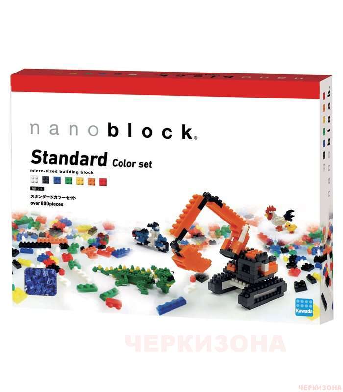 Мини-конструктор NanoBlock - Набор цветных кирпичиков Nanoblock