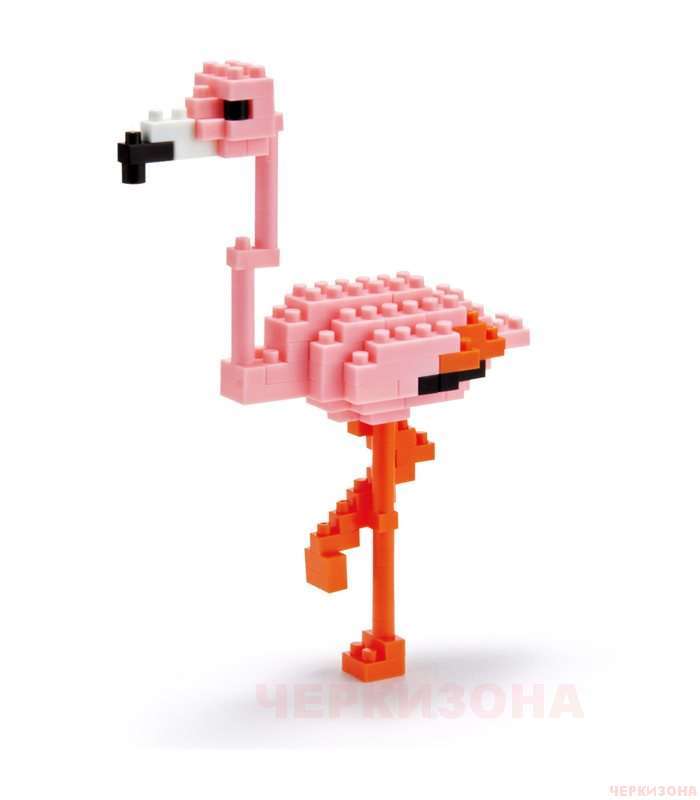 Мини-конструктор NanoBlock - Розовый фламинго