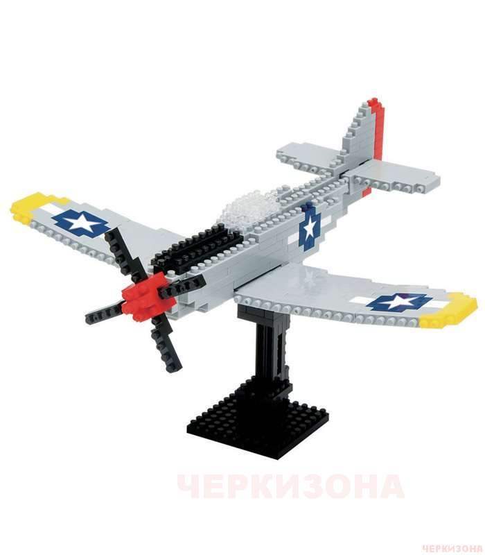 Мини-конструктор NanoBlock - Самолет P-51 Мустанг