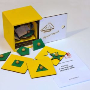 Рамки и вкладыши Монтессори (Лакированая коробка)